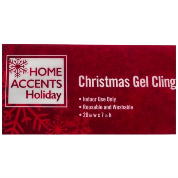 2 Christmas Gel Clings- Reusable & Washable! Brand-New - Picture 2 of 2